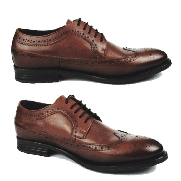 Asher Green Men’s Oxfords Genuine Leather Brown size 9 - Picture 1 of 11